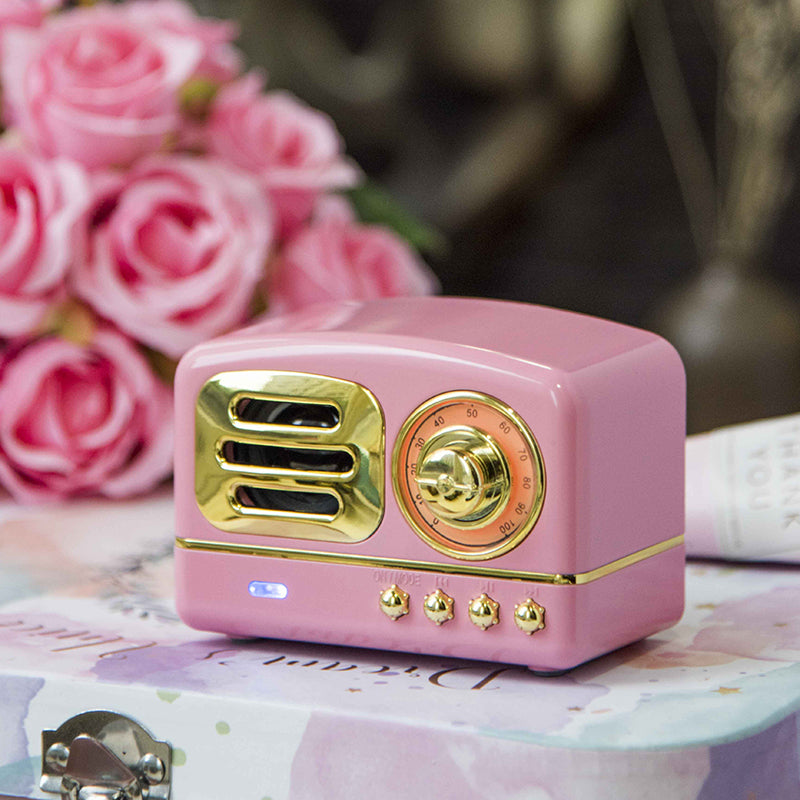 動画あり】レトロなワイヤレススピーカー FMラジオ Mp3