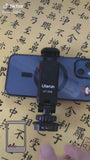 【動画あり】Ulanzi ST-06S 三脚スマホホルダー カメラスマホモニターマウント 360°回転 角度調整 スマホホルダー アクセサリーシュー付き スマホマウント 垂直ブラケット 1/4ネジ スマートフォン三脚マウント iPhone/Android/カメラ/一眼レフ/ミラーレス/三脚/自撮り棒