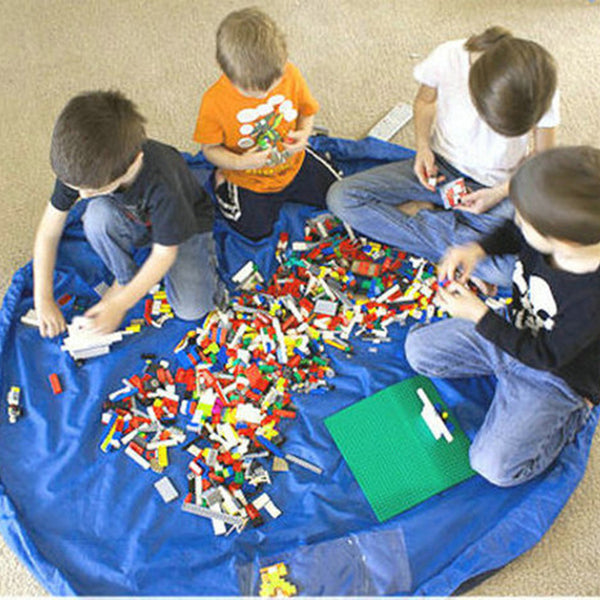 おもちゃ収納バッグ 大容量 直径150cm プレイマット 収納マット 収納袋 パズル 玩具 ランドリー収納 折り畳み式 玩具収納袋 お片付け簡単 収納用品