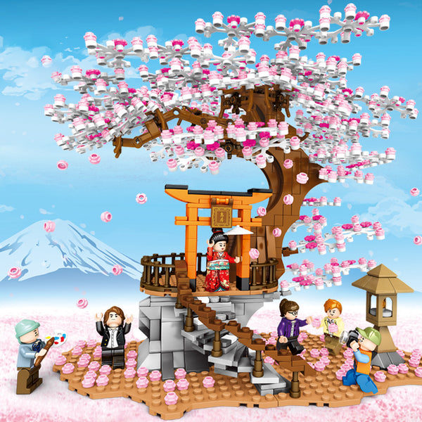 桜の景色 レゴ互換 ブロック LEGO互換 おもちゃ ブロック プレゼント 男の子 女の子 ギフト クリスマス 誕生日