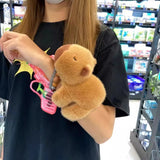 【動画あり】SNS大人気 可愛いカピバラさん ワンチャン ぬいぐるみ キーホルダー 人形のおもちゃ 面白い人形 置き物 クリスマスギフト 子供 おもちゃ クリスマスギフト 誕生日プレゼント