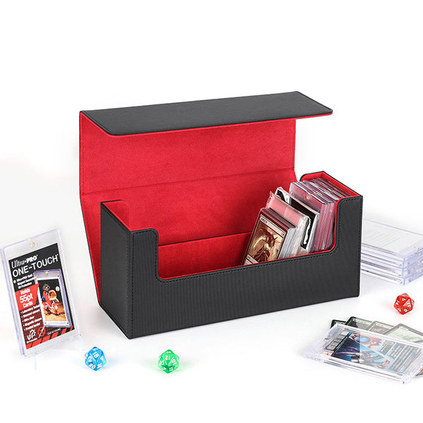 遊戯王、ポケモンカード、デュエマなどのTCG MTG トレーディングカード デッキボックス カード収納ケース 大容量 600+ スタンダードサイズ カードゲーム収納 ボックス トレカ 整理 収納 保護ケース トレカ収納(マグネットローダー UVカット 35pt)(トップローダー  UVカット)