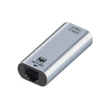 Type-Cメス to RJ45 LAN変換アダプター USB ギガビットイーサネット 10/100/1000Mbps 有線LAN接続 LED表示 アルミ合金 ドライバー不要 Windows MacOS Linux対応