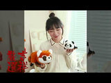 【動画あり】SNSで大人気 可愛い両面変身ぬいぐるみ パンダ レッサーパンダ かわいいリバーシブル 誕生日の記念品 子供のためのパンダおもちゃ 置き物 クリスマスギフト 誕生日プレゼント
