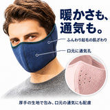 起毛素材と口元の通気孔