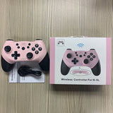 ピンク【新ホール 無線コントローラー ホール効果スティック(ドリフトなし) 】  Switch コントローラー スイッチ ワイヤレス Bluetooth5.0接続 ジャイロセンサー搭載 二重振動 ウェイクアップ・TURBO・プログラミングをサポート