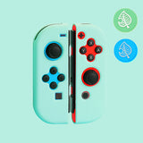 分離式 switch-JoyCon保護ケース カバー 2個どうぶつの森デザインのスティックカバー付 分体式 耐久性PC素材 キズ防止 衝撃吸収 着脱簡単 擦り傷防止