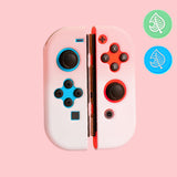 分離式 switch-JoyCon保護ケース カバー 2個どうぶつの森デザインのスティックカバー付 分体式 耐久性PC素材 キズ防止 衝撃吸収 着脱簡単 擦り傷防止