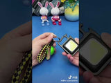 【動画あり】2枚 LED作業灯 投光ライト ミニ投光器 超高輝度 超ミニ45g 小型軽量 緊急照明用 防災 地震 停電 屋外 釣り キャンプ 登山 ジョギング 強力磁石付き
